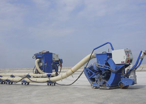 機(jī)場(chǎng)跑道除膠痕標(biāo)線(xiàn)拋丸機(jī)