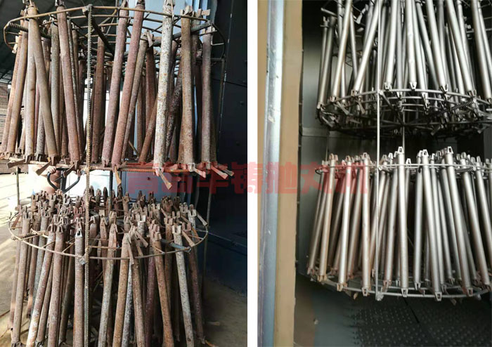 除銹拋丸機的工作原理（附清理效果對比圖）