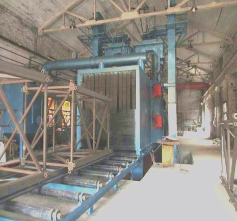 塔吊標(biāo)準(zhǔn)節(jié)拋丸機(jī)怎么樣？可以翻新除銹脫漆嗎？